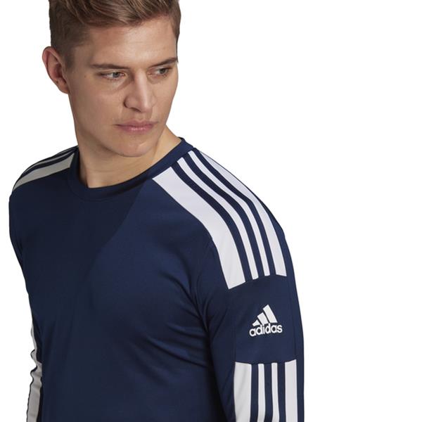 adidas Squadra 21 LS Team Navy Blue/White Football Shirt